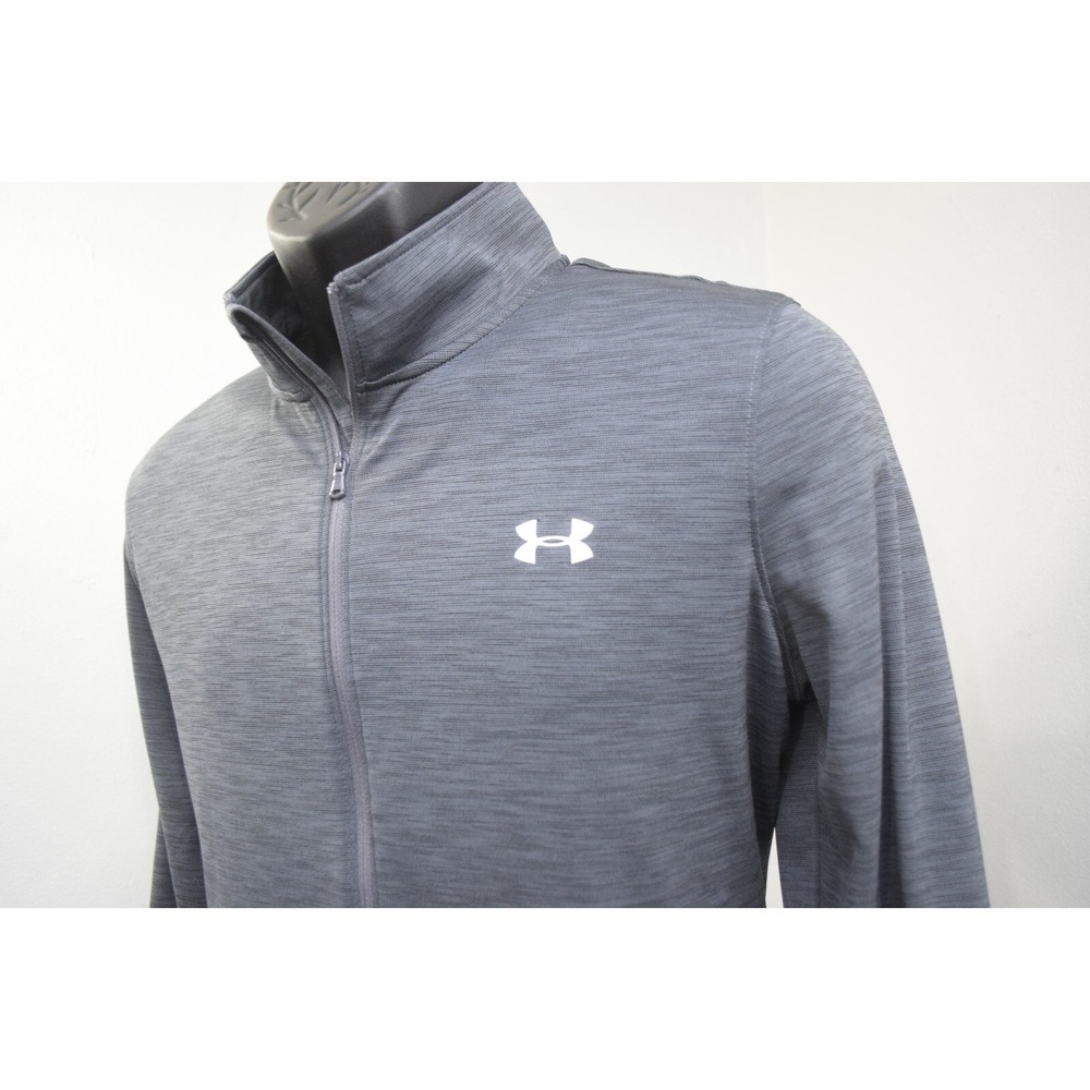 Under Armour Golf Jacket Gray HeatGear Fitted 1/2 Zip Long Sleeve Womens Size XL